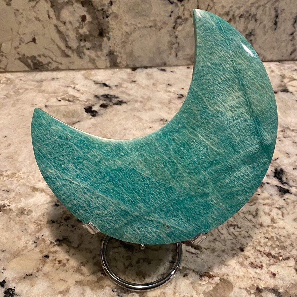 6 inch Amazonite Moon